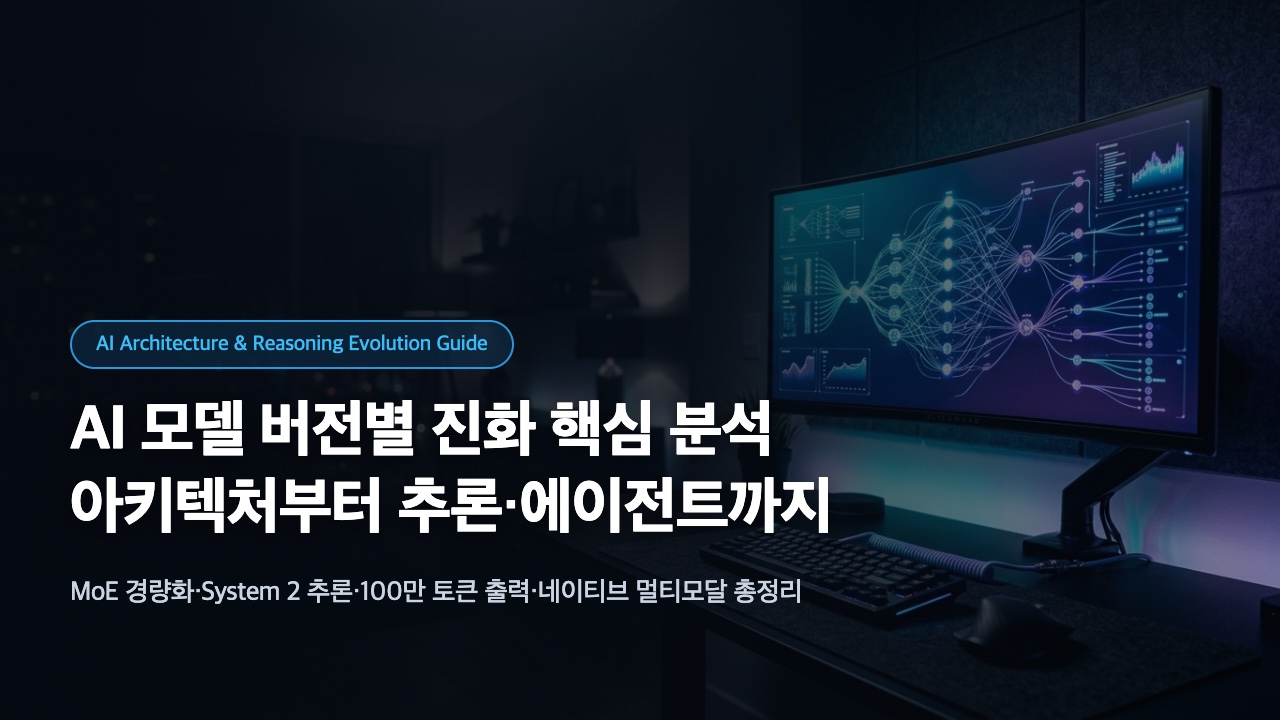 AI 모델 버전별 진화 핵심 분석: 아키텍처부터 추론·에이전트까지