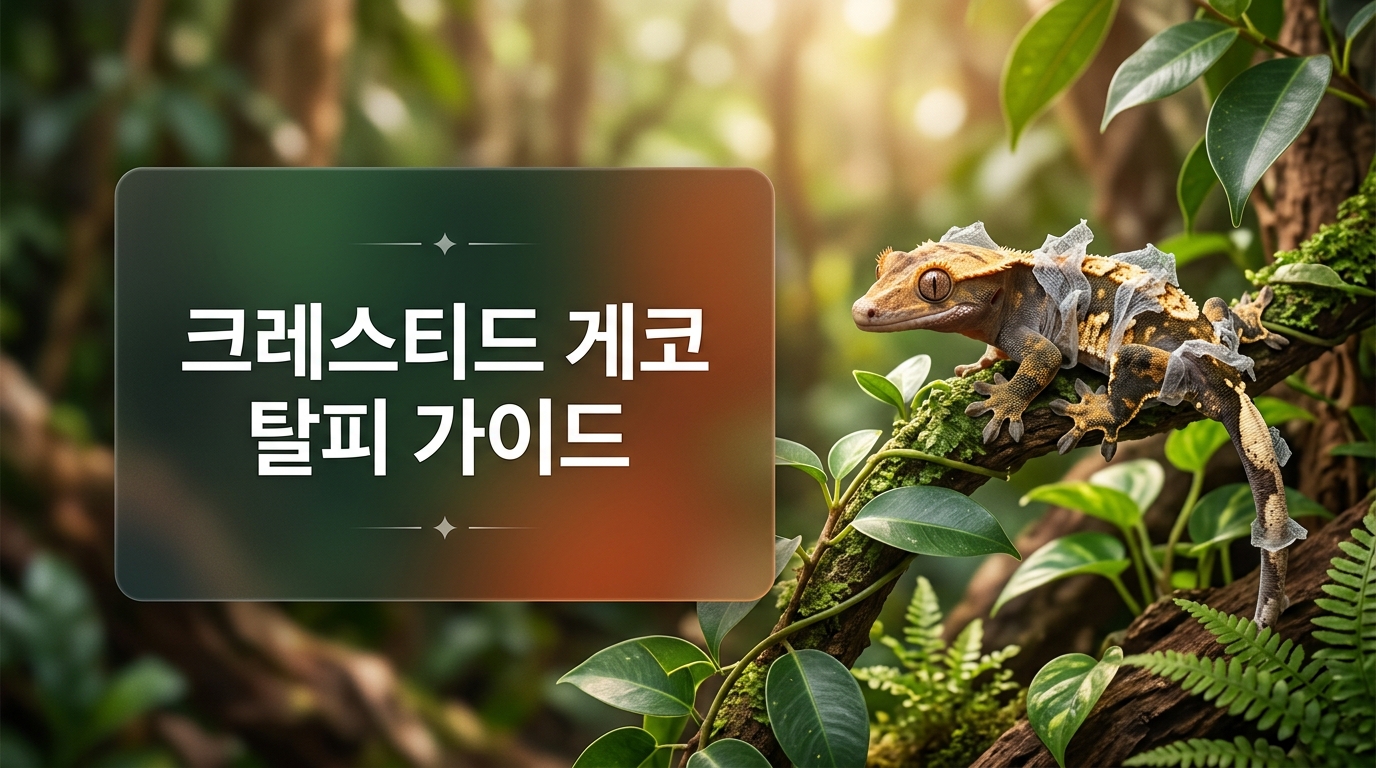 크레스티드 게코 탈피 가이드 - 안전하고 건강하게 허물 벗는 법